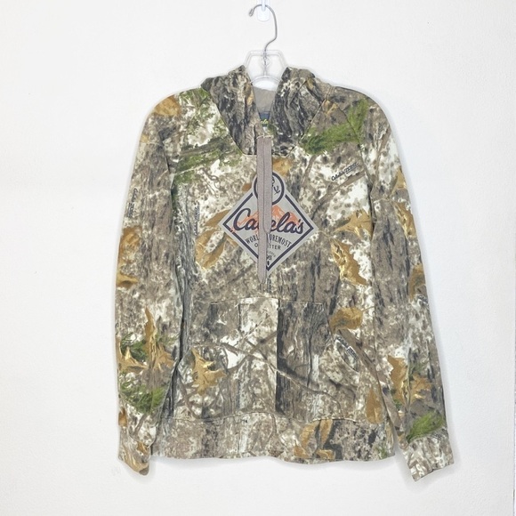 Cabela’s Camo Hood Pullover Sweatshirt - Picture 1 of 7